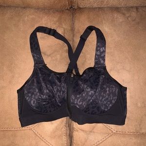 Victoria Secret Black Cheetah Sports Bra